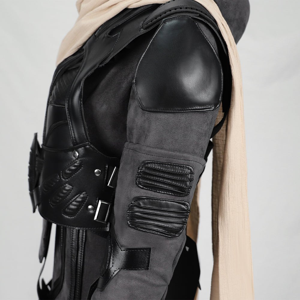 Dune Costume Paul, Chani Atreides Fremen Stillsuit Costume Set with Mask, Shoes - Coscosmos