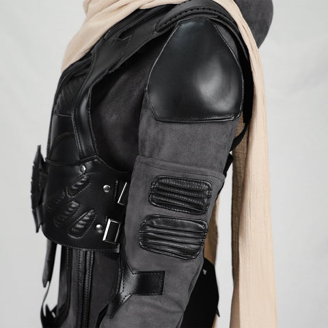 Dune Costume Paul, Chani Atreides Fremen Stillsuit Costume Set with Mask, Shoes - Coscosmos
