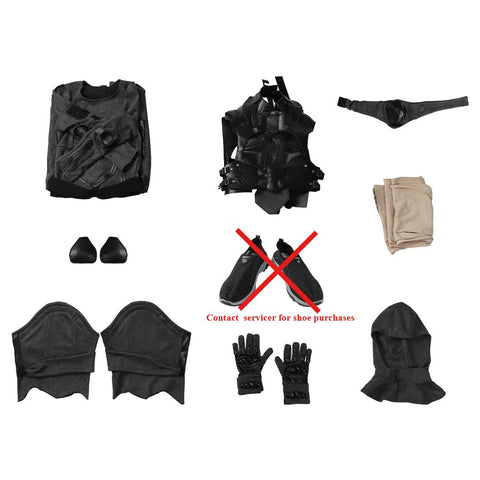 Dune Costume Paul, Chani Atreides Fremen Stillsuit Costume Set with Mask, Shoes - Coscosmos