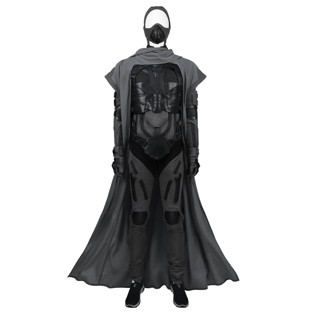 Dune Costume Paul, Chani Atreides Fremen Stillsuit Costume Set with Mask, Shoes - Coscosmos