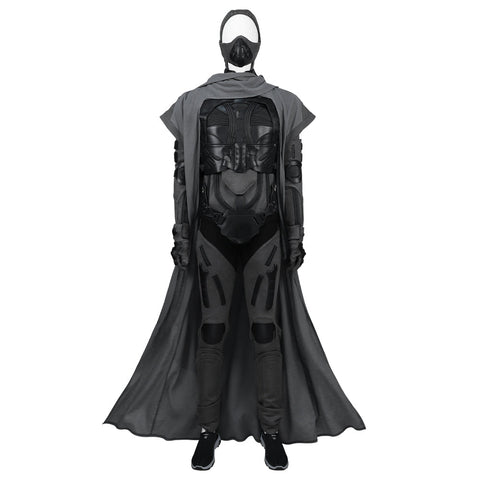 Dune Costume Paul, Chani Atreides Fremen Stillsuit Costume Set with Mask, Shoes - Coscosmos
