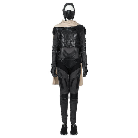 Dune Costume Paul, Chani Atreides Fremen Stillsuit Costume Set with Mask, Shoes - Coscosmos