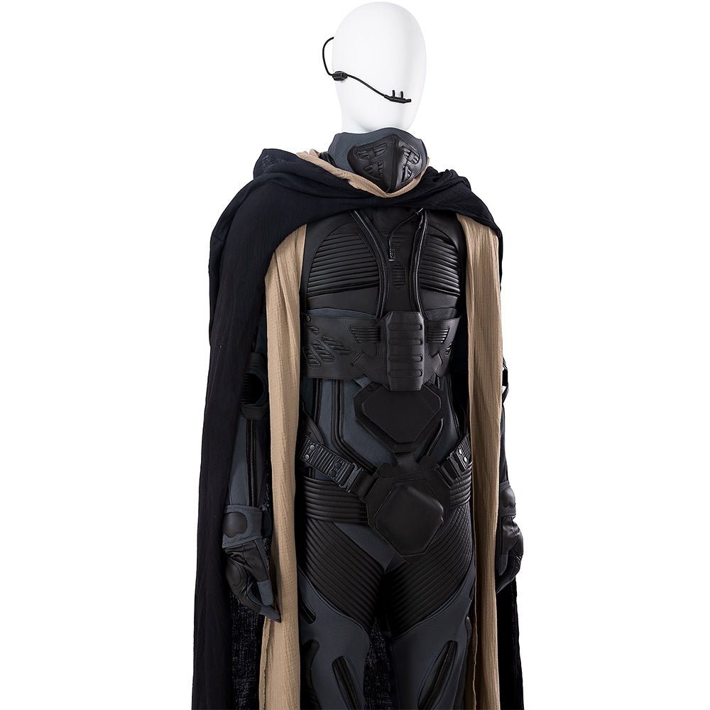 Dune Costume Paul, Chani Atreides Fremen Stillsuit Costume Set with Mask, Shoes - Coscosmos