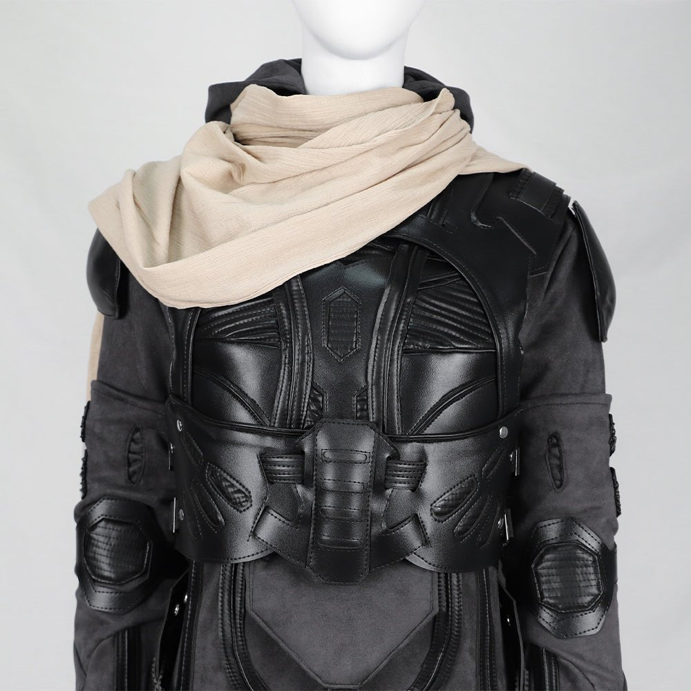 Dune Costume Paul, Chani Atreides Fremen Stillsuit Costume Set with Mask, Shoes - Coscosmos