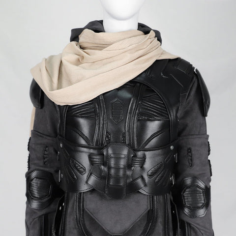 Dune Costume Paul, Chani Atreides Fremen Stillsuit Costume Set with Mask, Shoes - Coscosmos