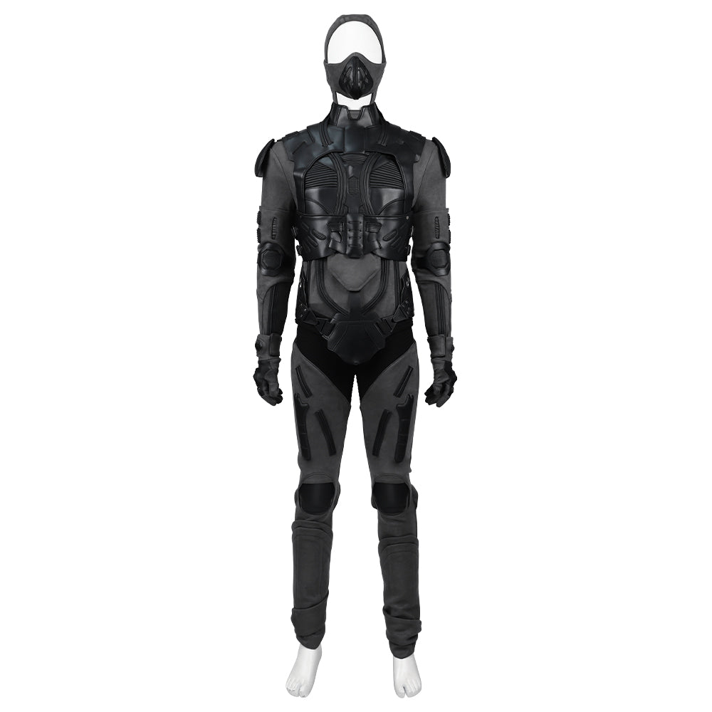 Dune Costume Paul, Chani Atreides Fremen Stillsuit Costume Set with Mask, Shoes - Coscosmos