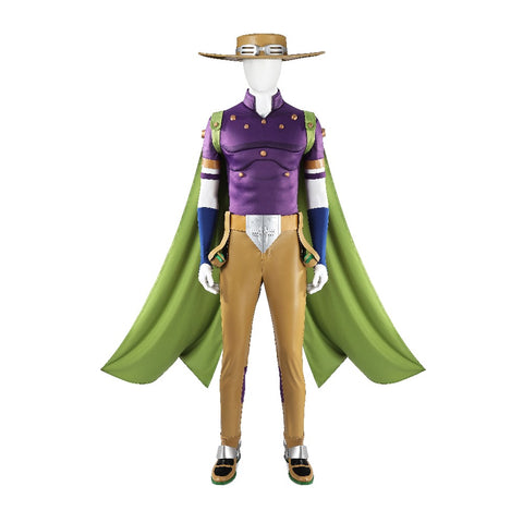 Gyro Zeppeli Cosplay Costume JoJo’s Bizarre Adventure Steel Ball Run Anime Outfit