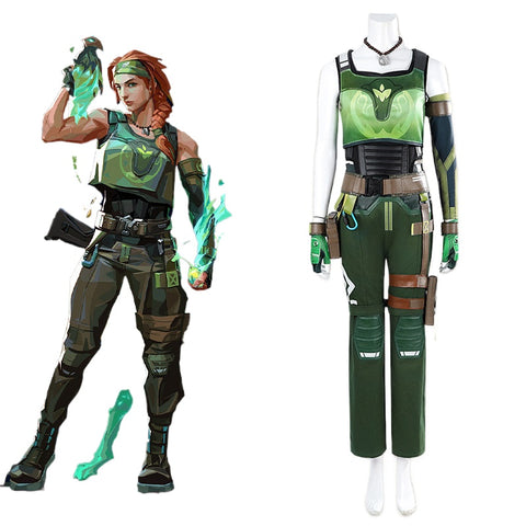 VALORANT Skye Cosplay Costume Full Outfit Set - Style Game Replica