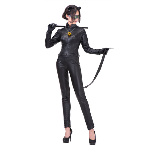 Miraculous Ladybug Cat Noir Black Jumpsuits Halloween Costumes