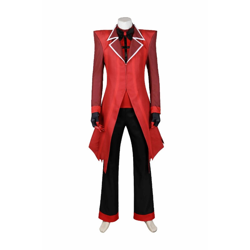 Red Tuxedo with Black Pants Men's Anime Costume for Halloween Party