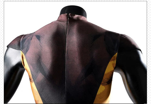 X-Men Wolverine Cosplay Costume, Brown Jumpsuit Tight Bodysuit