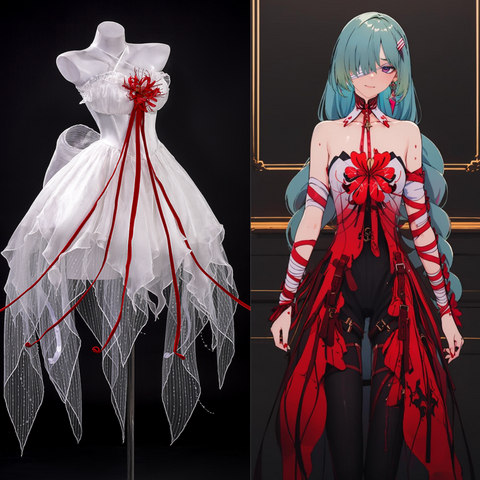 Wuthering Waves Floral Guard - Luocha Formal Ceremony Full Set Cosplay Costume