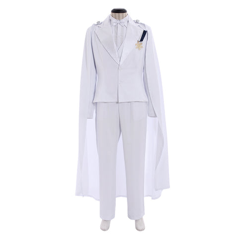 Tuxedo Mask Mamoru Chiba Wedding Dress White Cosplay Costume