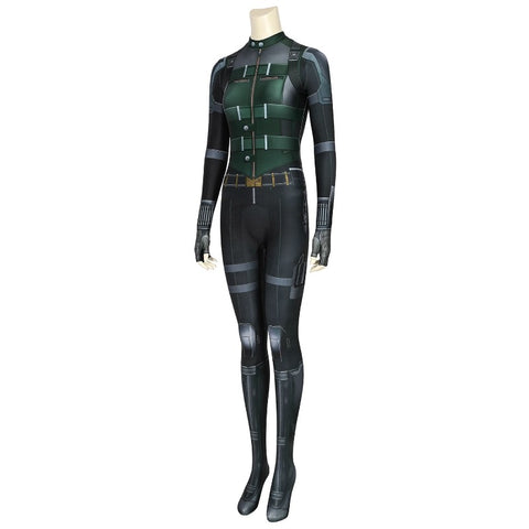 Black Widow Cosplay Costume Black Widow Printed Spandex Jumpsuit