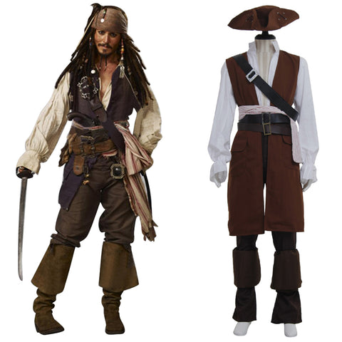 Pirates of the Caribbean Cosplay Costume for Adults