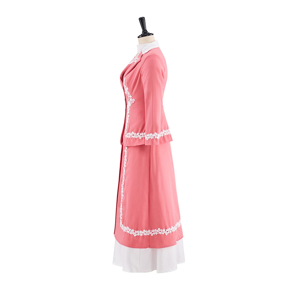 Edward Pink Cosplay Costume Outfit - Cosplay Dress, Elegant Pink Skirt Set - Coscosmos