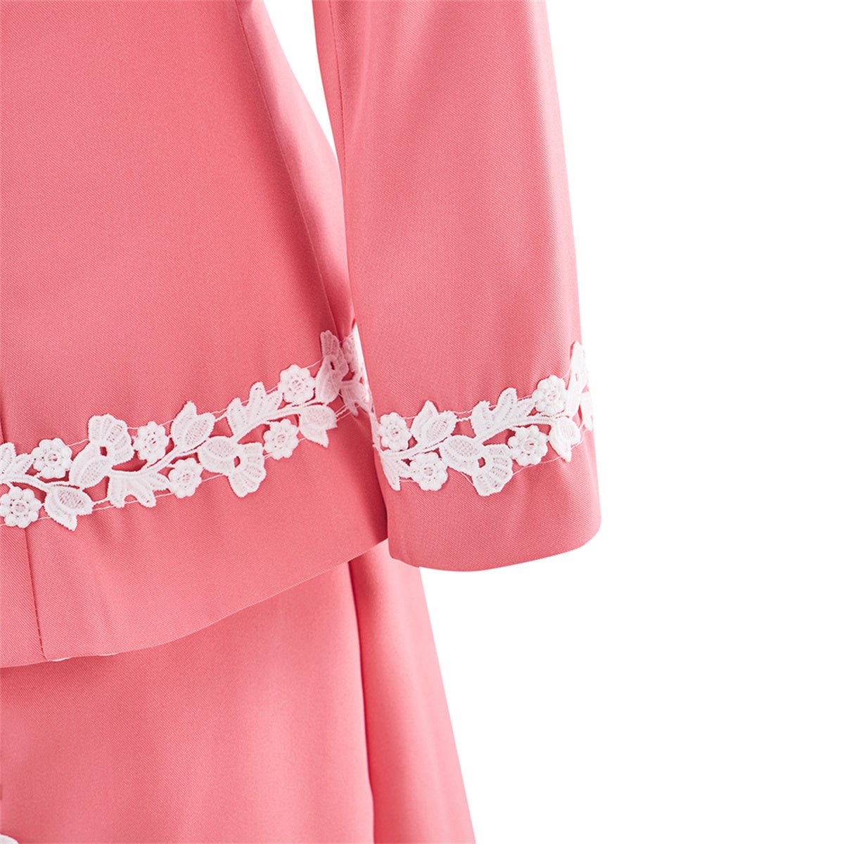 Edward Pink Cosplay Costume Outfit - Cosplay Dress, Elegant Pink Skirt Set - Coscosmos