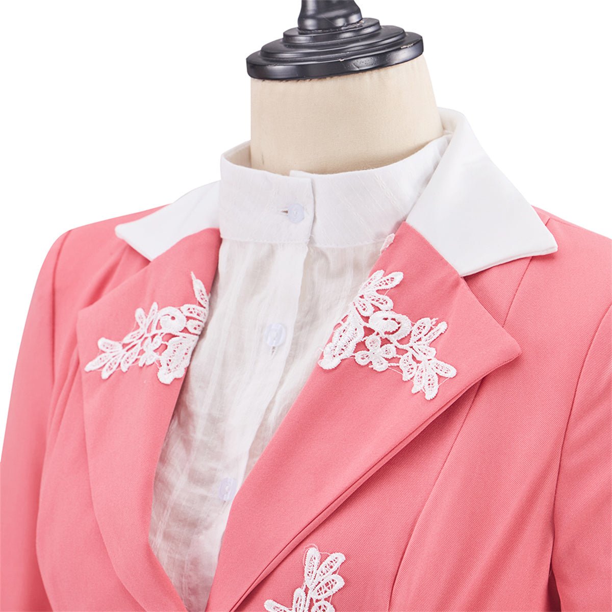 Edward Pink Cosplay Costume Outfit - Cosplay Dress, Elegant Pink Skirt Set - Coscosmos