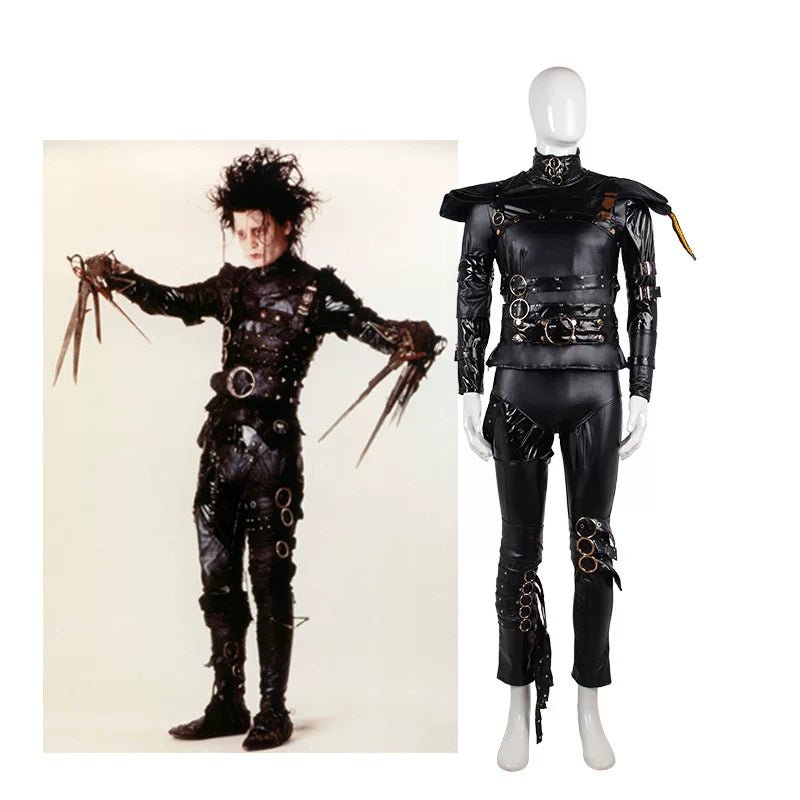 Edward Scissorhands Full Set Movie Version Cosplay Costume - Coscosmos