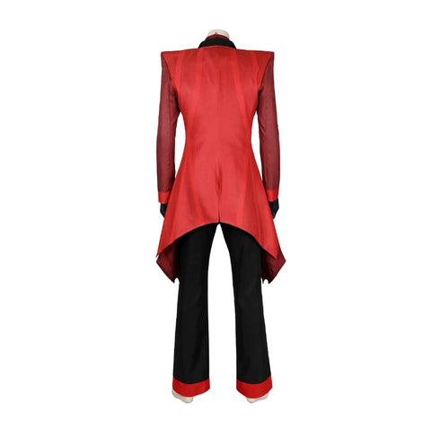 Red Tuxedo with Black Pants Men's Anime Costume for Halloween Party