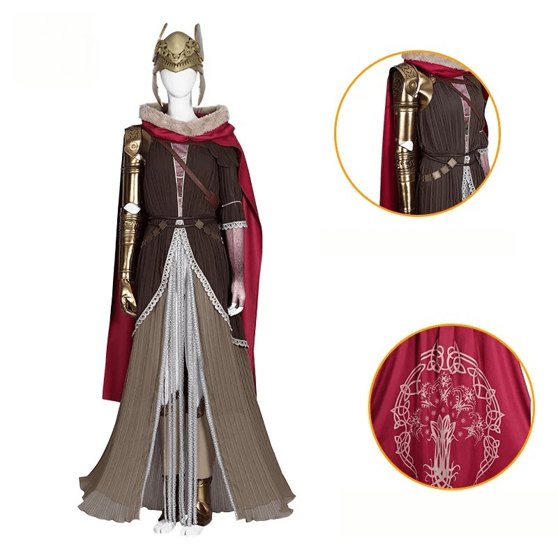 Elden Ring Malenia Cosplay Full Set, Malenia Blade of Miquella Women Game Costume, Halloween Medieval Outfit - Coscosmos