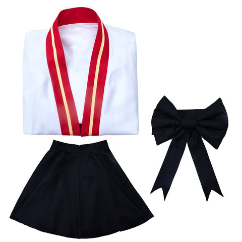 Elegant Demon Slayer Kyojuro Rengoku Women's Kimono Cosplay Costume - Coscosmos