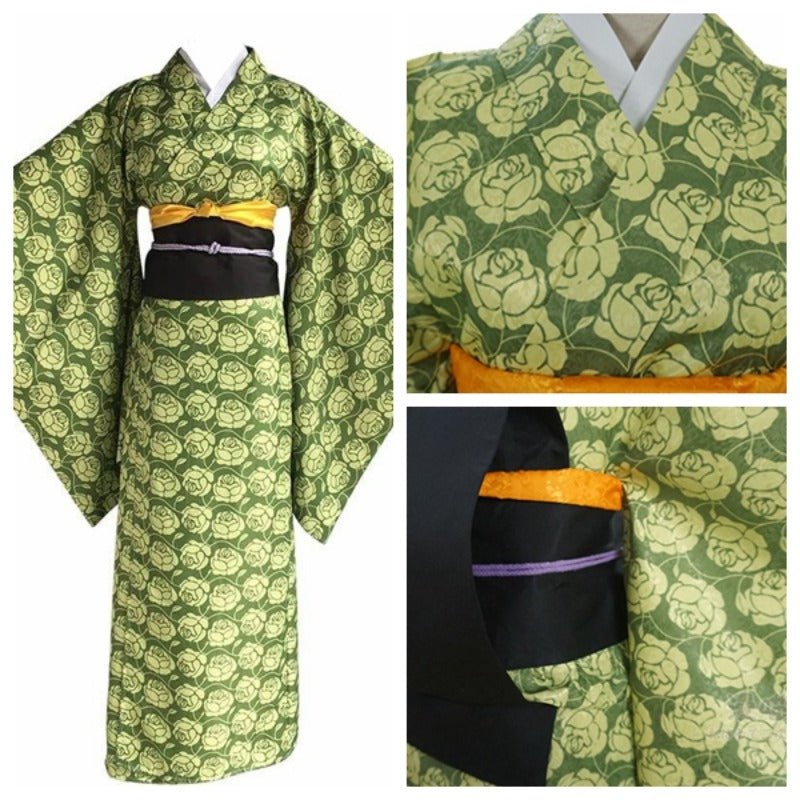 Elegant Kotoha Hashibira Kimono Women's Cosplay Costume from Demon Slayer - Coscosmos