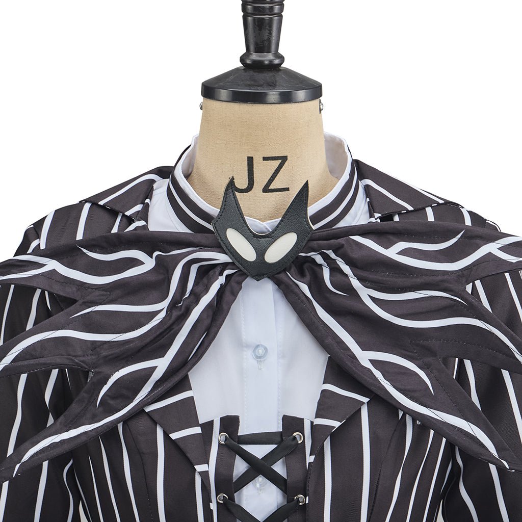 Elegant The Nightmare Before Christmas Jack Skellington Black Victorian Dress - Coscosmos