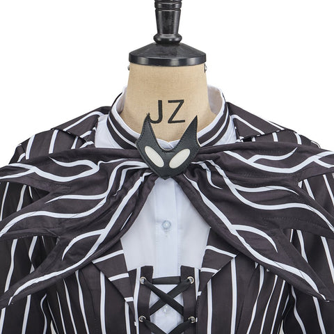Elegant The Nightmare Before Christmas Jack Skellington Black Victorian Dress - Coscosmos