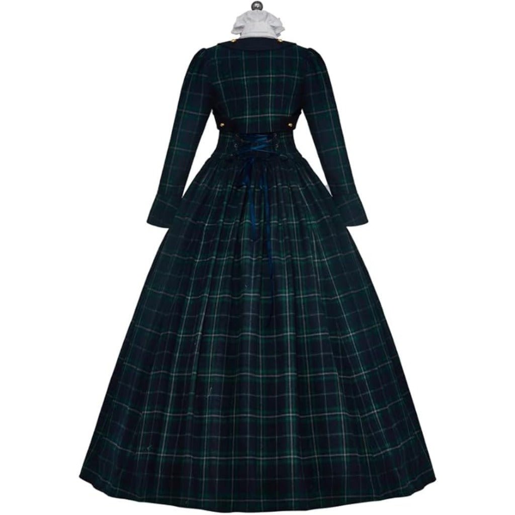 Elegant The Nightmare Before Christmas Sally Green Plaid Dress - Coscosmos