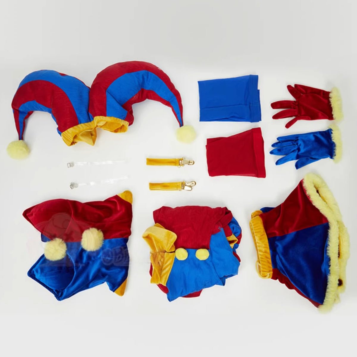 Elegant Velvet Jester Bodysuit for Halloween and Cosplay Events - Coscosmos