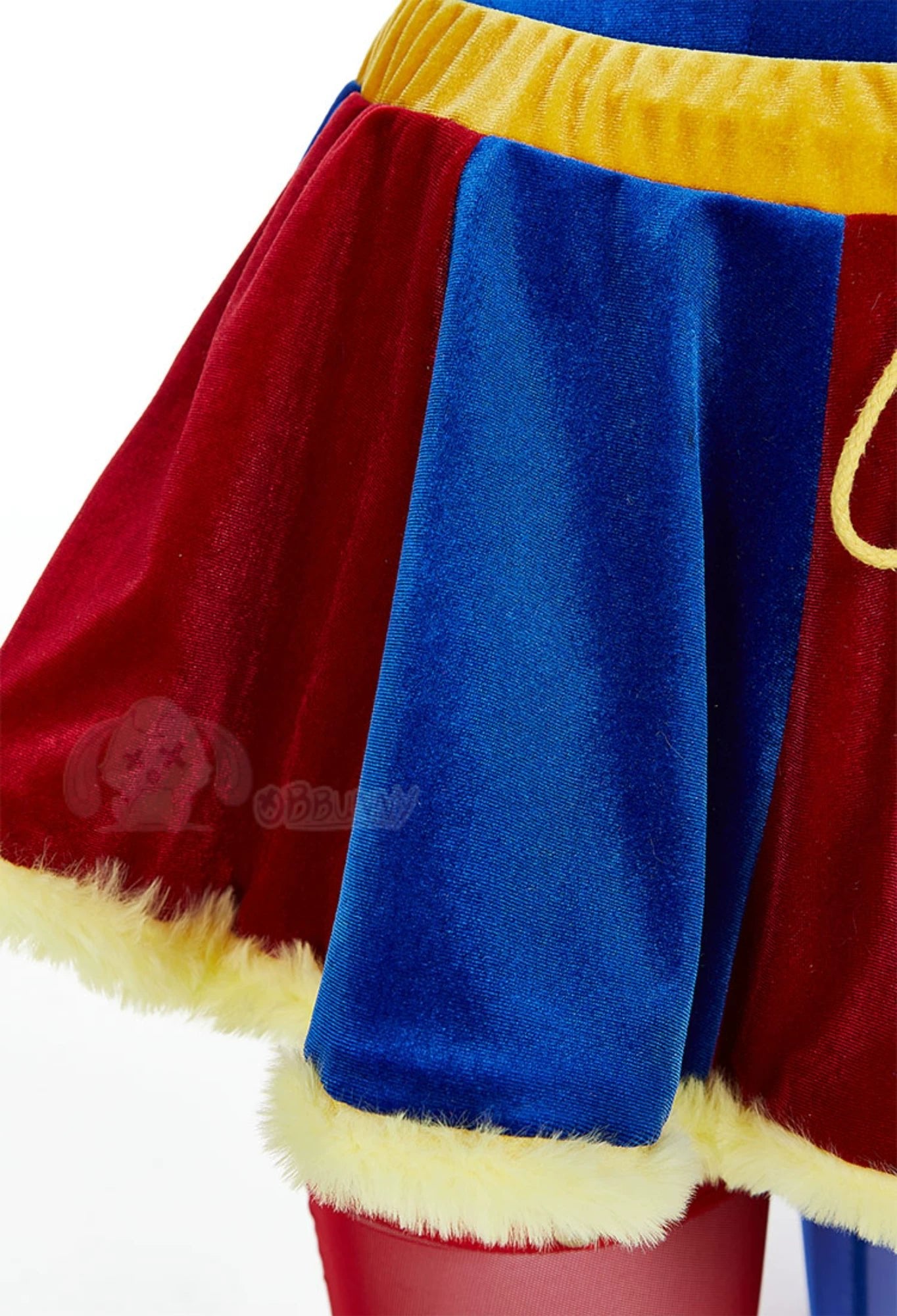 Elegant Velvet Jester Bodysuit for Halloween and Cosplay Events - Coscosmos