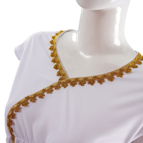 Elegant vintage - inspired goddess dress perfect for Halloween, themed parties, and mythological role - play events. - Coscosmos