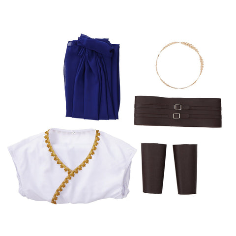 Elegant vintage - inspired goddess dress perfect for Halloween, themed parties, and mythological role - play events. - Coscosmos