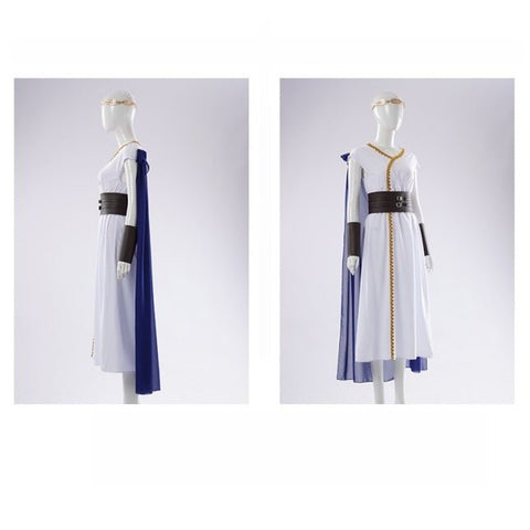 Elegant vintage - inspired goddess dress perfect for Halloween, themed parties, and mythological role - play events. - Coscosmos