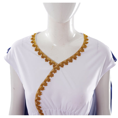 Elegant vintage - inspired goddess dress perfect for Halloween, themed parties, and mythological role - play events. - Coscosmos