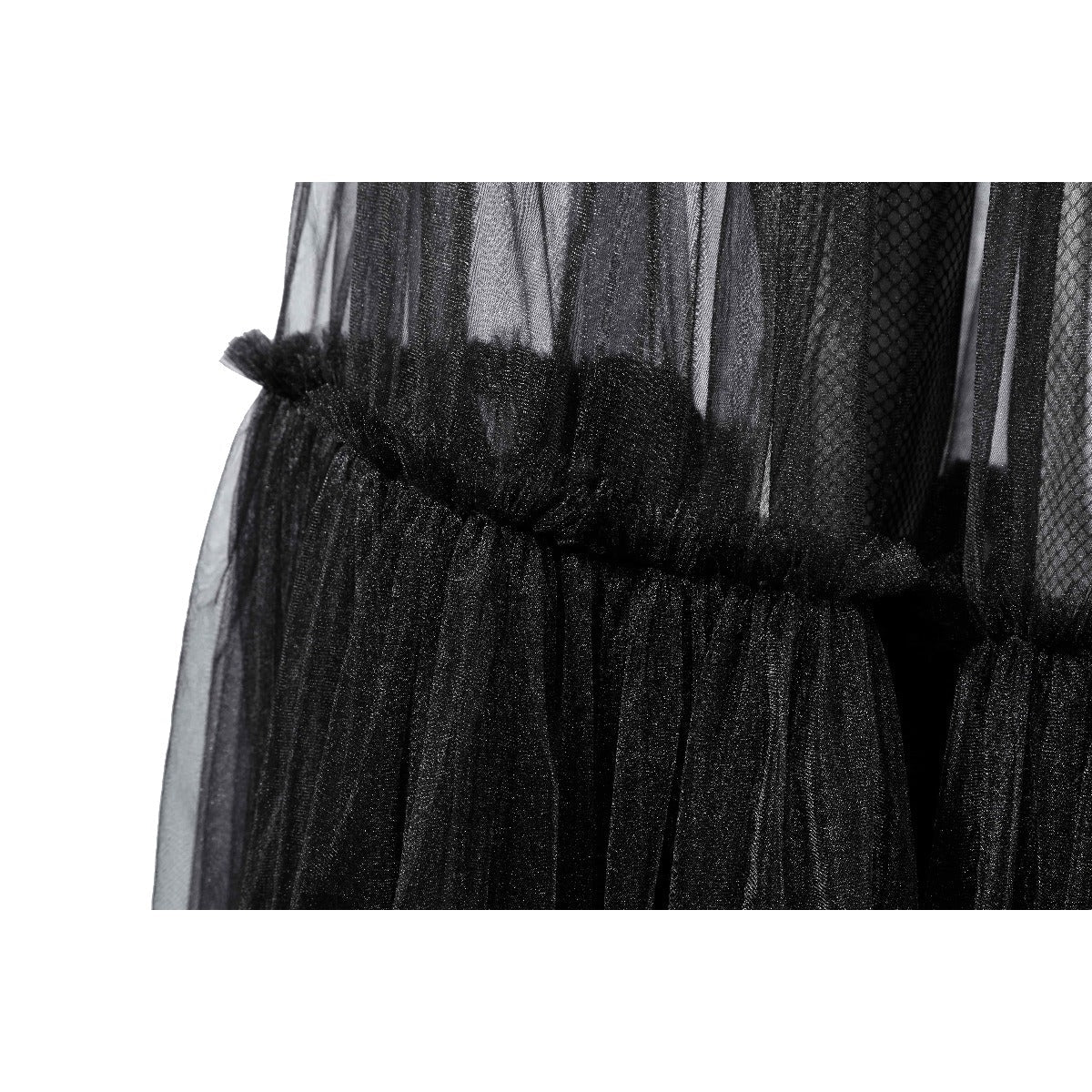 Elegant Wednesday Addams Black Evening Gown Inspired by Wednesday Season 2 - Coscosmos