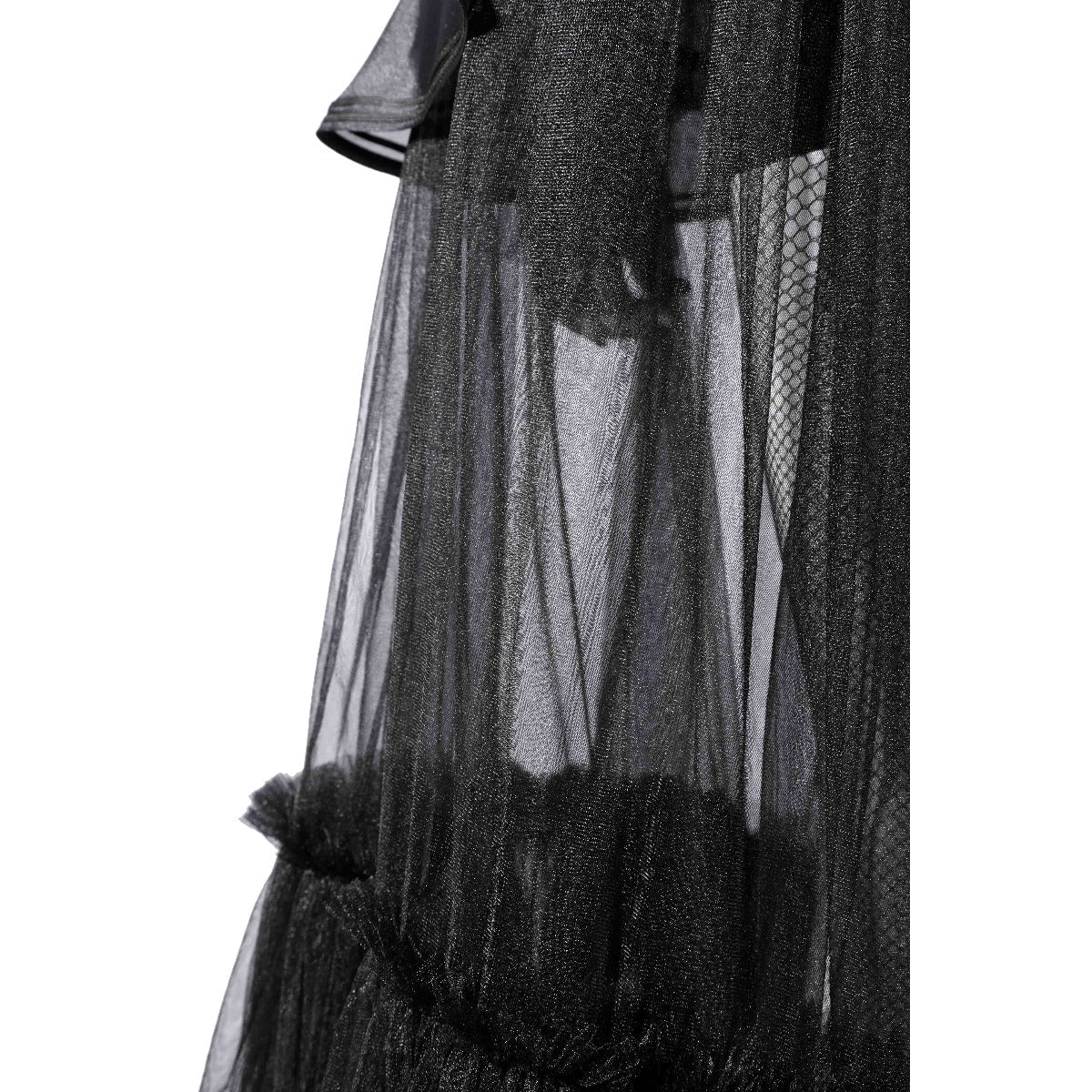 Elegant Wednesday Addams Black Evening Gown Inspired by Wednesday Season 2 - Coscosmos