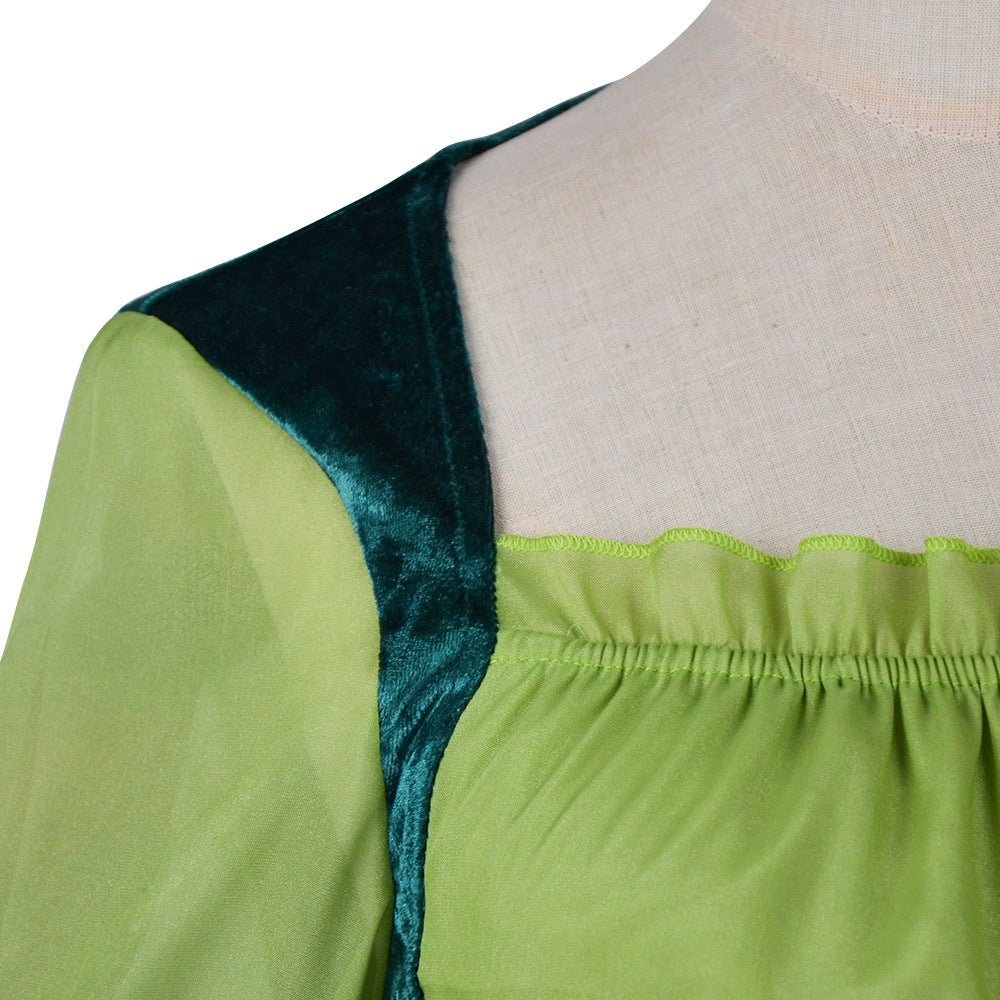 Elegant Women's Medieval The Wizard of Oz Costume Green Dress - Coscosmos