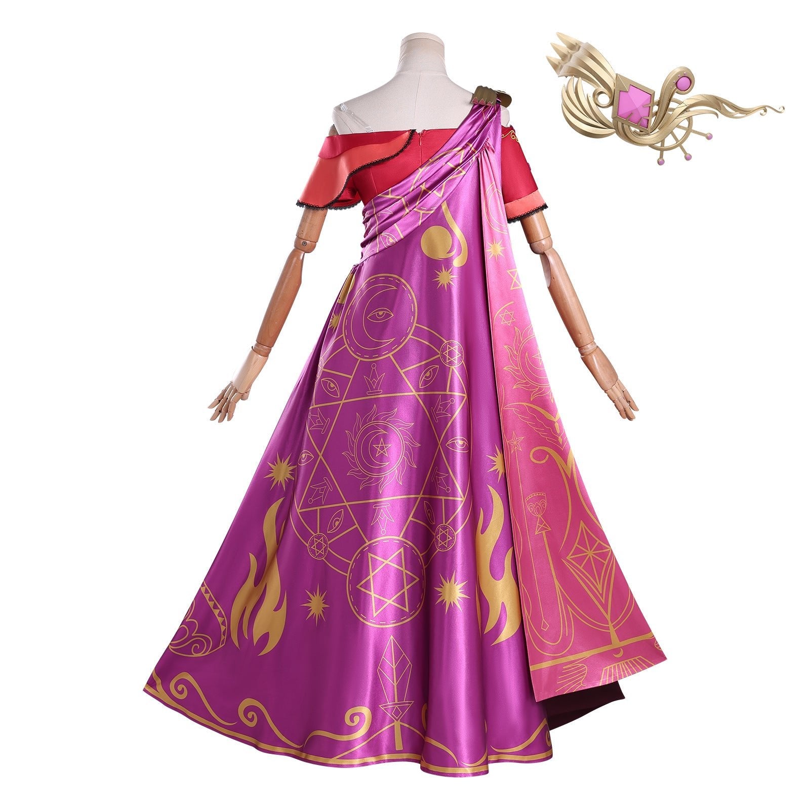 Elf Dream Ye Luoli Cosplay Costume - Ye Luoli Warrior Qina Magician Transformation Outfit Anime Cos Full Set - Coscosmos