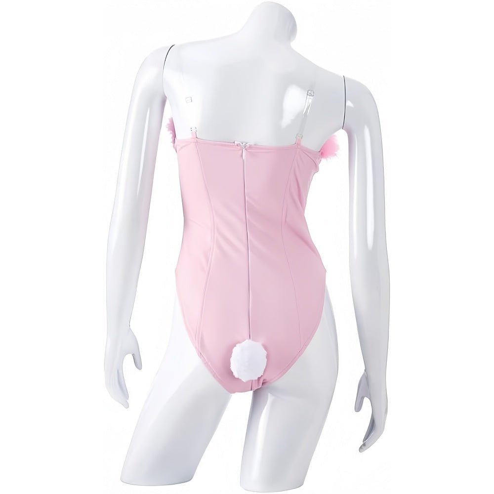 Elle Woods Playboy Bunny Halloween Costume – Legally Blonde Pink Rabbit Outfit - Coscosmos