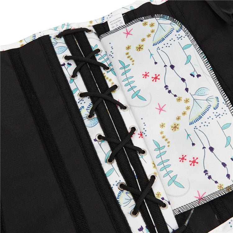 Emily British - Style Printed White Corset Bustier Top Fashion Little Dress - Cosplay Costume - Coscosmos