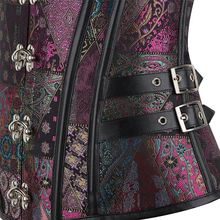 Emily New Purple Gothic Punk - Style Bustier Corset Top Sleeveless for Cosplay - Coscosmos