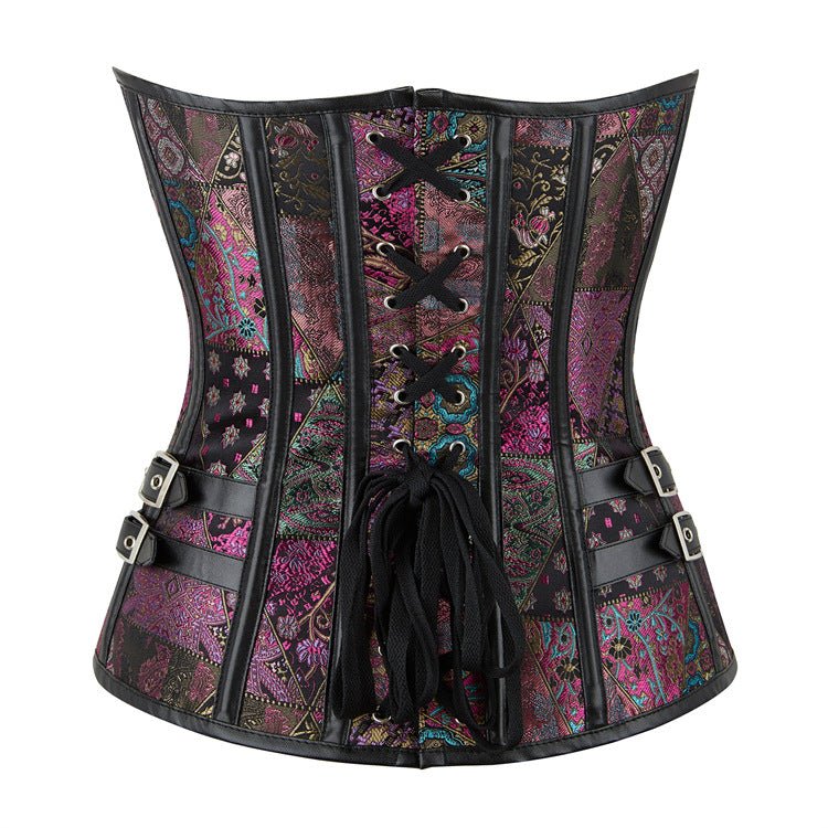 Emily New Purple Gothic Punk - Style Bustier Corset Top Sleeveless for Cosplay - Coscosmos