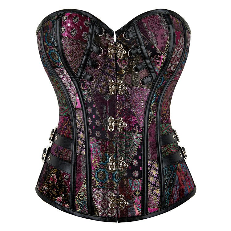 Emily New Purple Gothic Punk - Style Bustier Corset Top Sleeveless for Cosplay - Coscosmos