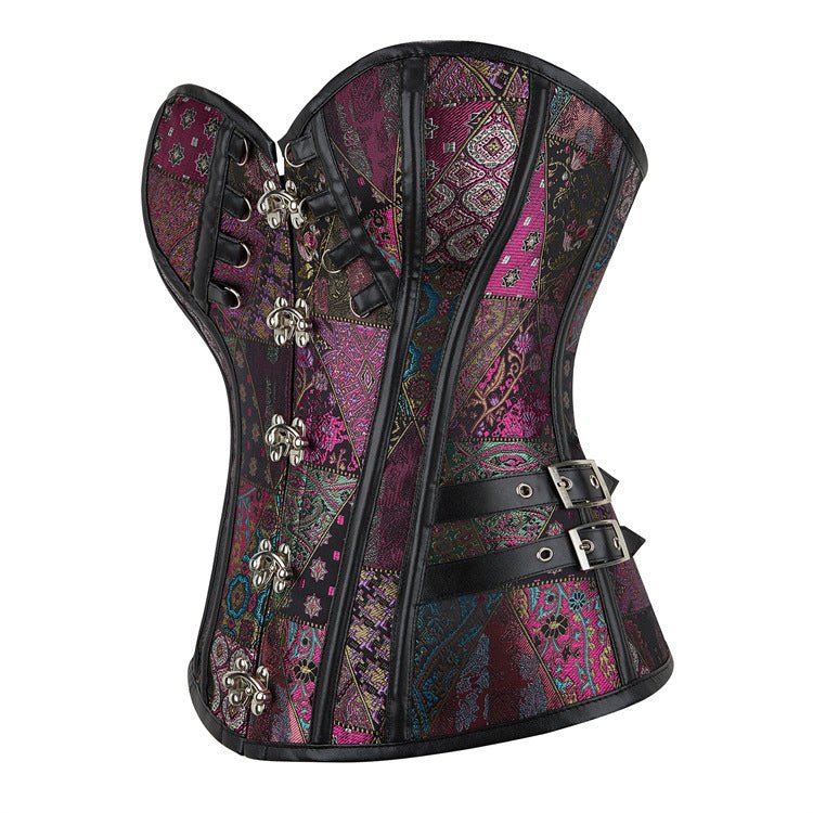 Emily New Purple Gothic Punk - Style Bustier Corset Top Sleeveless for Cosplay - Coscosmos