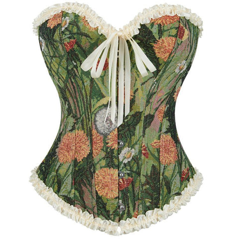 Emily Retro Oil Painting - Style Women's Waist - Cinching Bustier Corset - Elegant Cosplay Costume - Coscosmos