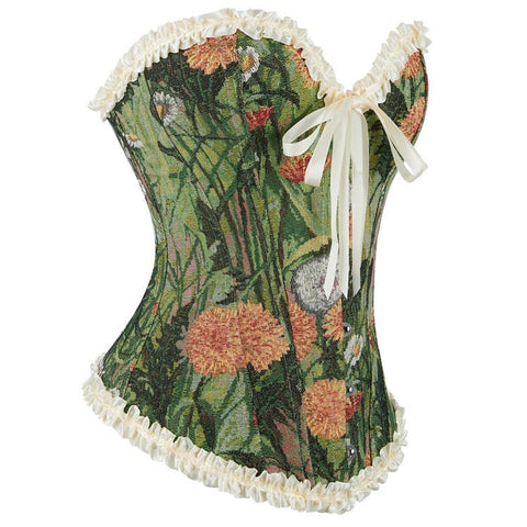 Emily Retro Oil Painting - Style Women's Waist - Cinching Bustier Corset - Elegant Cosplay Costume - Coscosmos