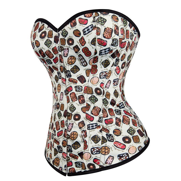 Emily Sweet Candy - Colored Bustier Corset Top with Waist - Cinching and Push - Up for Cosplay - Coscosmos