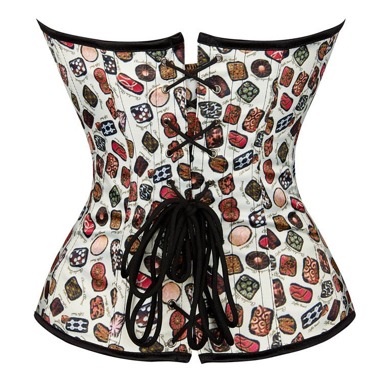 Emily Sweet Candy - Colored Bustier Corset Top with Waist - Cinching and Push - Up for Cosplay - Coscosmos